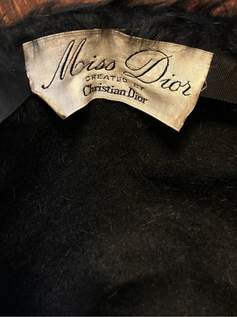 Miss Dior by Christian Dior Faux Fur Hat